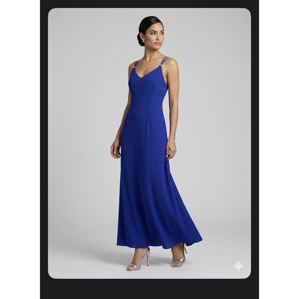 Susan Roselli VT Jack Royal Blue Prom Evening Maxi Dress Size 8 Formal
